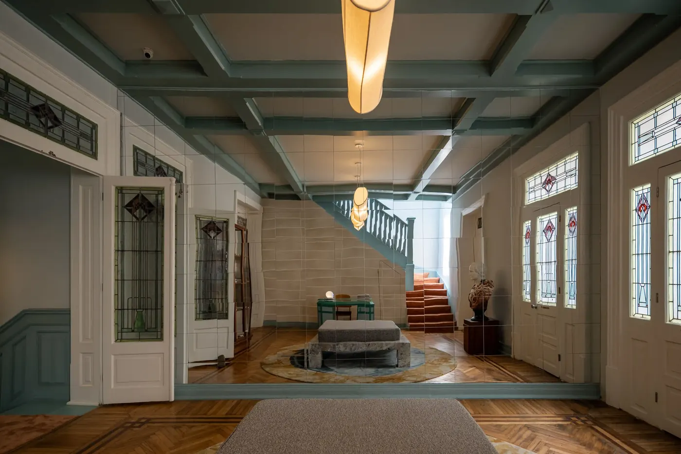 The entrance hall at Casa Bosques Pension