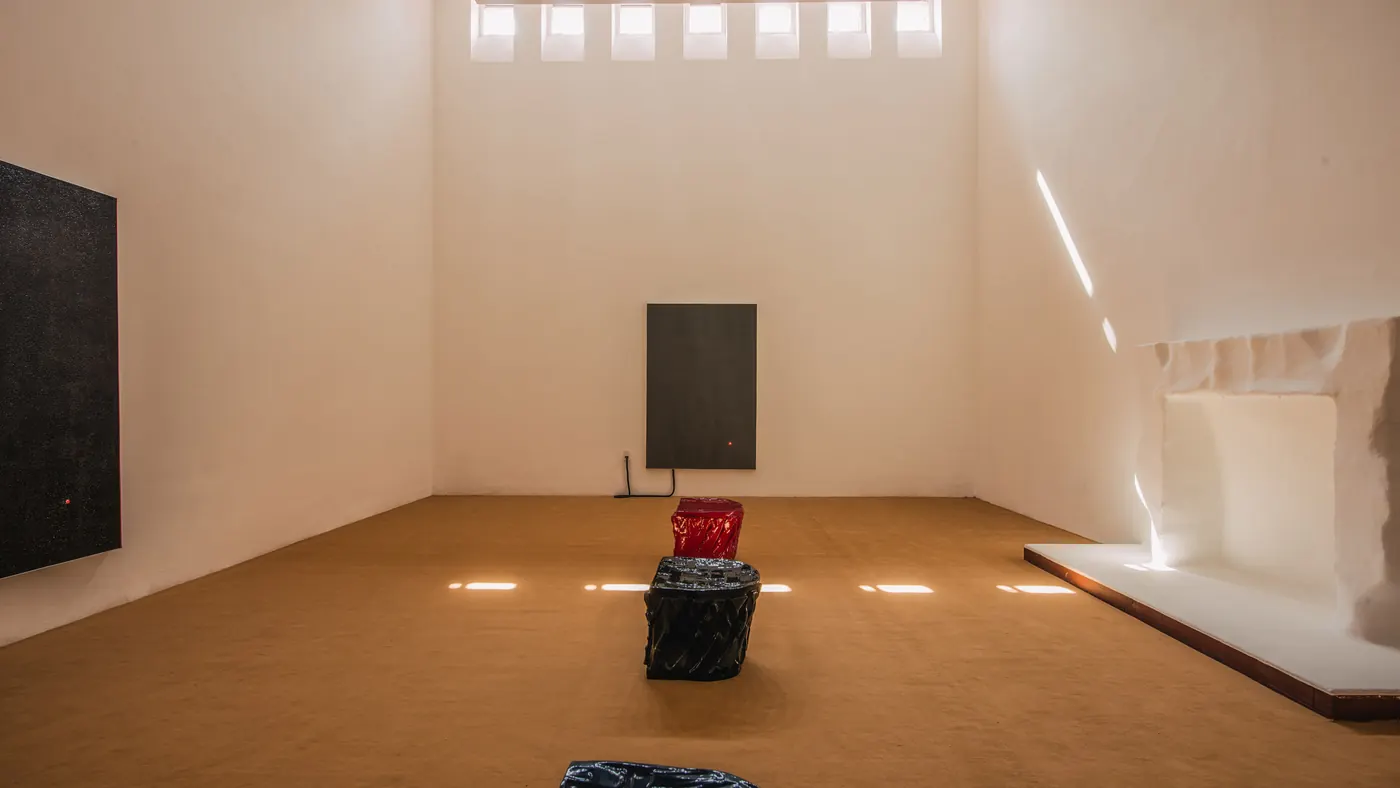 The gallery space at La Colorada de Tacubaya