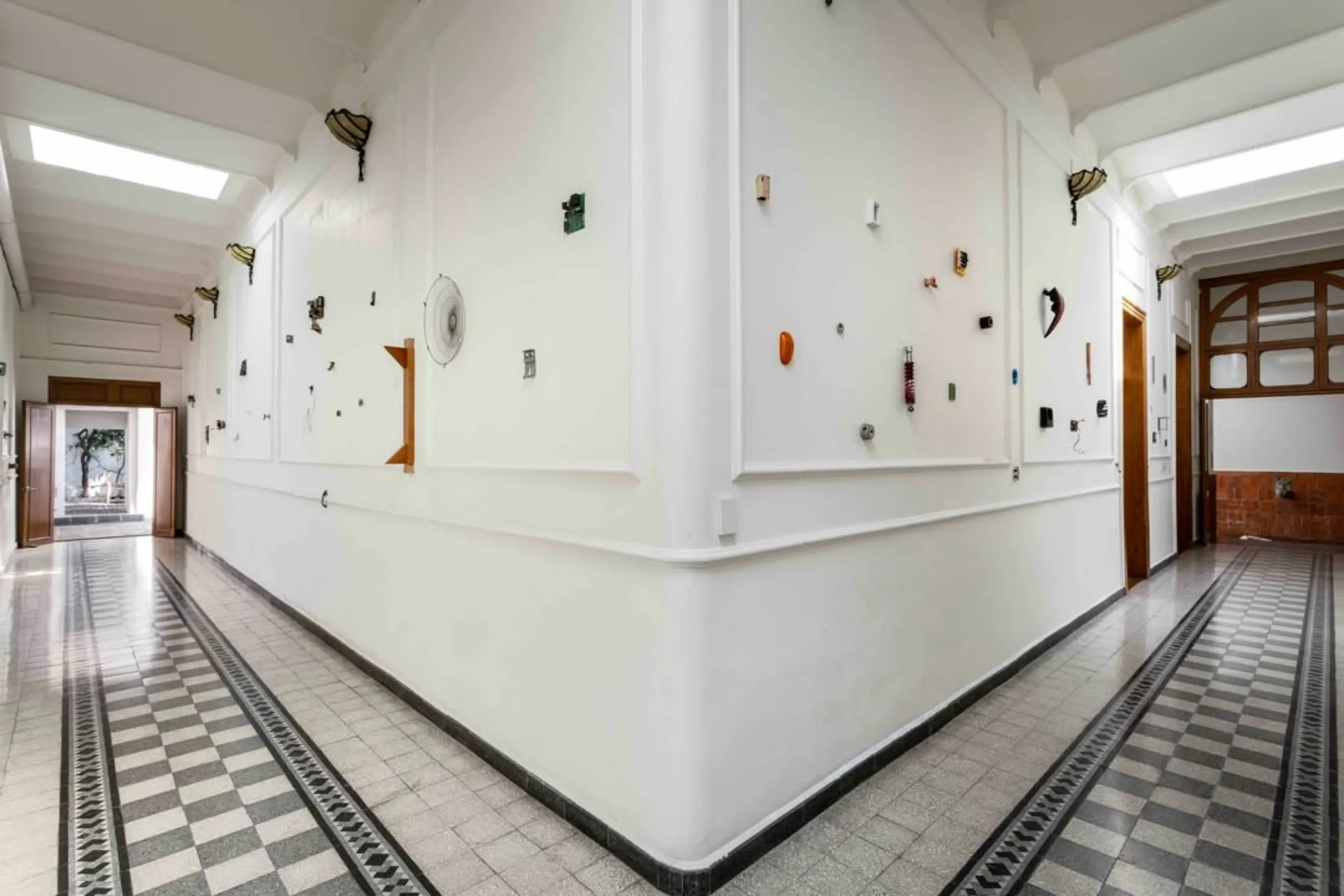 The tiled corridor at La Colorada de Tacubaya, Mexico City